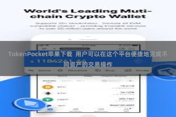 TokenPocket苹果下载  用户可以在这个平台便捷地完成不同资产的交易操作